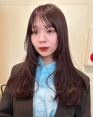 ロング カラー ♡透明感カラー sakura♡のヘアスタイル