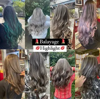 セミロング カラー 👑派手髪/カット 👑ANRYのヘアスタイル