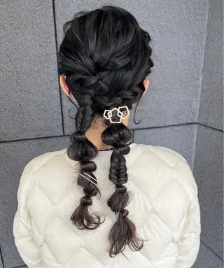 ロング ヘアアレンジ Okano Mahoのヘアスタイル