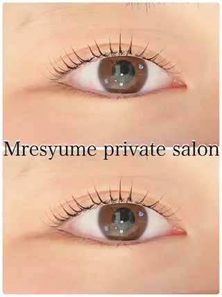 マツエク・マツパ Mresyume MAYUのマツエク・マツパデザイン