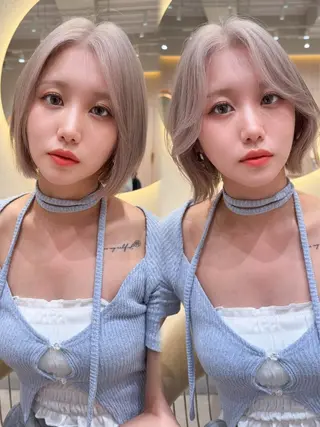 ショート カラー レイヤー✨縮毛矯正 川村利幸のヘアスタイル