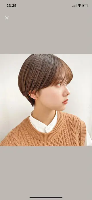 ショート 小沼采唯👧🏼 海好きオヌちゃんのヘアスタイル