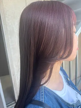 ロング カラー カヤノ/透明感カラー /酸性ストレートのヘアスタイル