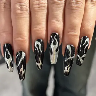 ロング 小川 柚香のネイルデザイン