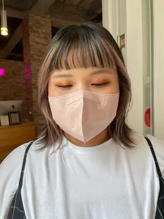 ミディアム カラー STAR RIVER所属・YUI/ ブリーチカラー🌷のヘアスタイル