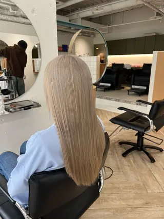 セミロング カラー ベージュカラー 新潟/万代/井上佑のヘアスタイル