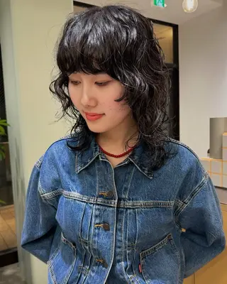 ミディアム パーマ 原宿パーマ kazuのヘアスタイル