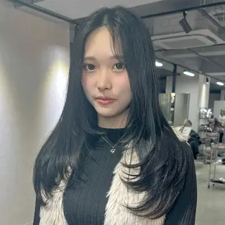 ロング 艶髪カラー/レイヤ ー支持No.1renのヘアスタイル