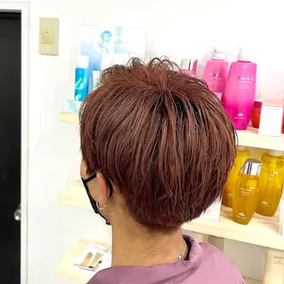 ショート カラー メンズ カットモデル募集🐺 らいと💎のヘアスタイル