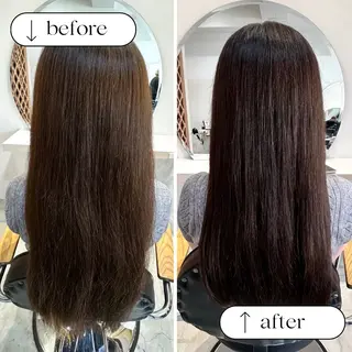 セミロング カラー 🌿木金限定🌿 @マンツーマンサロンのヘアスタイル