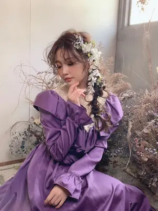 ロング 永井 瑞穂のヘアスタイル