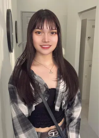 ロング SOYON 西ゆうかのヘアスタイル