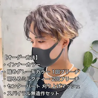 ミディアム カラー メンズ SNSで大バズり‼️ 欧米風ヘア大ヒット中のヘアスタイル