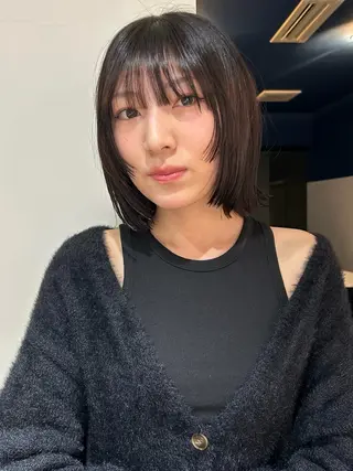 ミディアム カラー パーマ メンズ レイヤー/透明感/ ブリーチなし/わかなのヘアスタイル