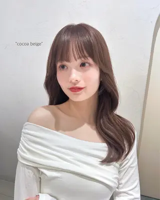 セミロング カラー ミディアムヘア Chifumiのヘアスタイル