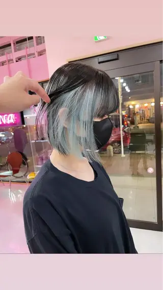 ミディアム カラー Bob&ハイトーン 専門家CHIHIROのヘアスタイル