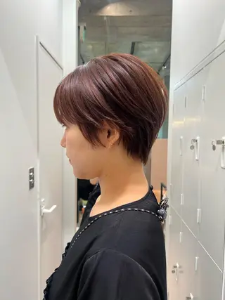 ショート カコ/レイヤーカット ヘアアレンジのヘアスタイル