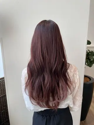 ロング カラー k-twoたき✨艶感 カラー/美髪矯正のヘアスタイル