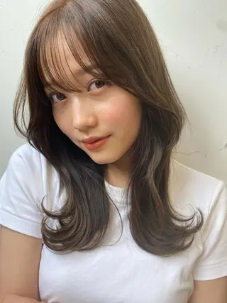 ロング ✨大人韓国レイヤー ✨吉原 潤✨のヘアスタイル