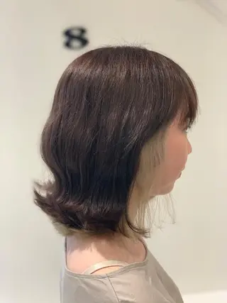 ミディアム カラー 松吉 純平のヘアスタイル