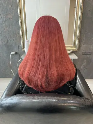 ロング カラー ユナ🎀レイヤー /韓国/ハイトーンのヘアスタイル