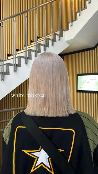 ミディアム カラー 🩷  ayaka ハイトーン 🩷のヘアスタイル