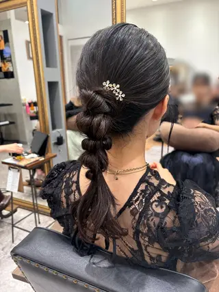 ヘアアレンジ ピンクカラーアレンジ 🩷AYANA🩷のヘアスタイル