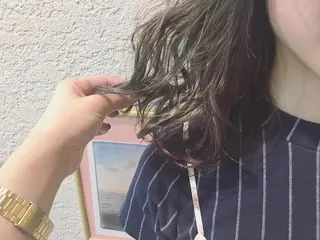 ミディアム カラー てんま さやかのヘアスタイル