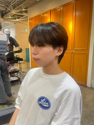 ミディアム メンズ RIN／韓国ヘア レイヤーカットのヘアスタイル