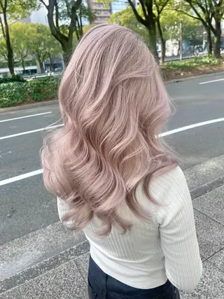 セミロング カラー i'll 髪質改善 淀屋橋 大阪【イル】所属・エクステ/ブリーチ tasukuのヘアスタイル