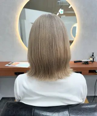 ミディアム 竹貫 奈月のヘアスタイル