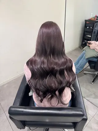 ロング カラー AHNKISM所属・似合わせカット💎 トレンドレイヤーのヘアスタイル