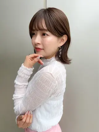 ミディアム カラー COAPLUS立川所属・艶髪/透明感カラー /miyu🩰🎀のヘアスタイル