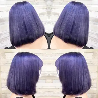 ミディアム カラー "PEPPU "所属・派手髪、ハイトーン ショートヘアShinのヘアスタイル