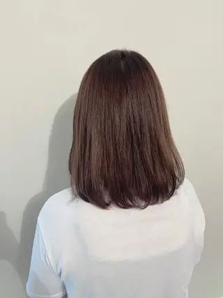 ミディアム カラー パーマ ヘアアレンジ 加藤 綾華のヘアスタイル