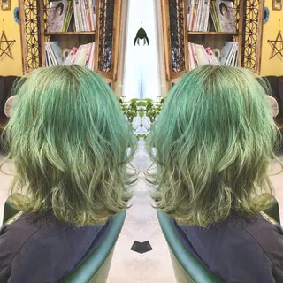 ミディアム カラー パーマ ヘアアレンジ tocca所属・毎月通える価格♪ 杉本真基のヘアスタイル