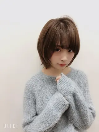 ショート ボブ韓国風レイヤー 髪質改善/畠中ケントのヘアスタイル