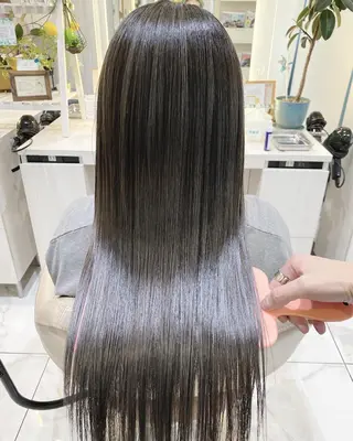 ロング カラー 山崎俊輔/髪質改善 /バレイヤージュのヘアスタイル