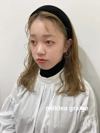 ロング カラー ヘアアレンジ merc.🌿💚 八幡真衣のヘアスタイル