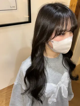 ロング カラー パーマ/暖色カラー 💖【Misaki】のヘアスタイル