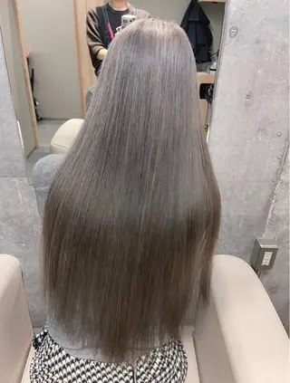 ロング Blue 髪質改善 💎松藤 莉奈のヘアスタイル