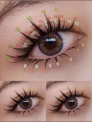 マツエク・マツパ 佐々木 茜のマツエク・マツパデザイン