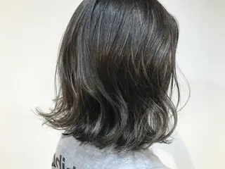 ミディアム カラー ヒロミ/アレンジ/ アンニュイ/透け感のヘアスタイル