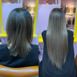 ミディアム チビ編み込みエクステ どぅ〜す/YUIのヘアスタイル