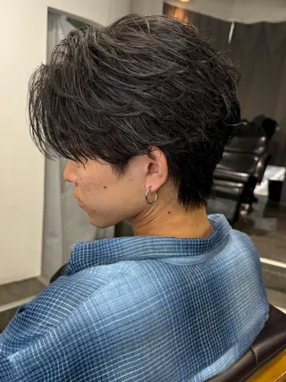 パーマ メンズ 梅田/パーマ全般/ ケアパーマ特化/秋本のヘアスタイル