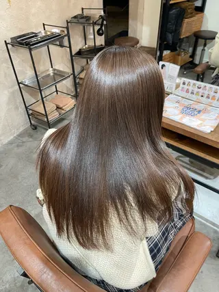 セミロング 竹田 真梨子のヘアスタイル