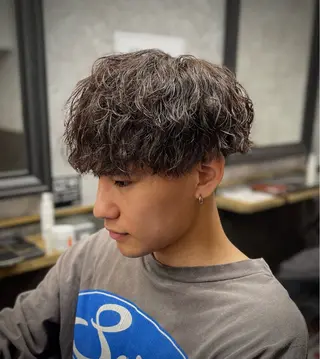 ショート パーマ 【再現性120%】 🔥龍也リュウヤ🔥のヘアスタイル