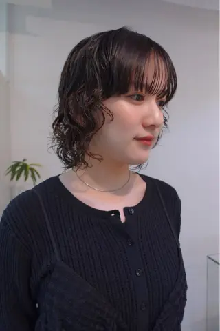 ミディアム パーマ sakura🌸 レイヤー/韓国ヘアのヘアスタイル