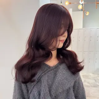 ロング カラー ruki/梅田【ラベ ンダー・グレージュ】のヘアスタイル