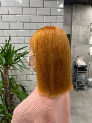 ミディアム カラー newi赤羽 HINATAのヘアスタイル